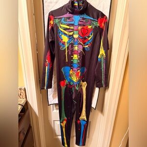 Colorful Skeleton Print Jumpsuit